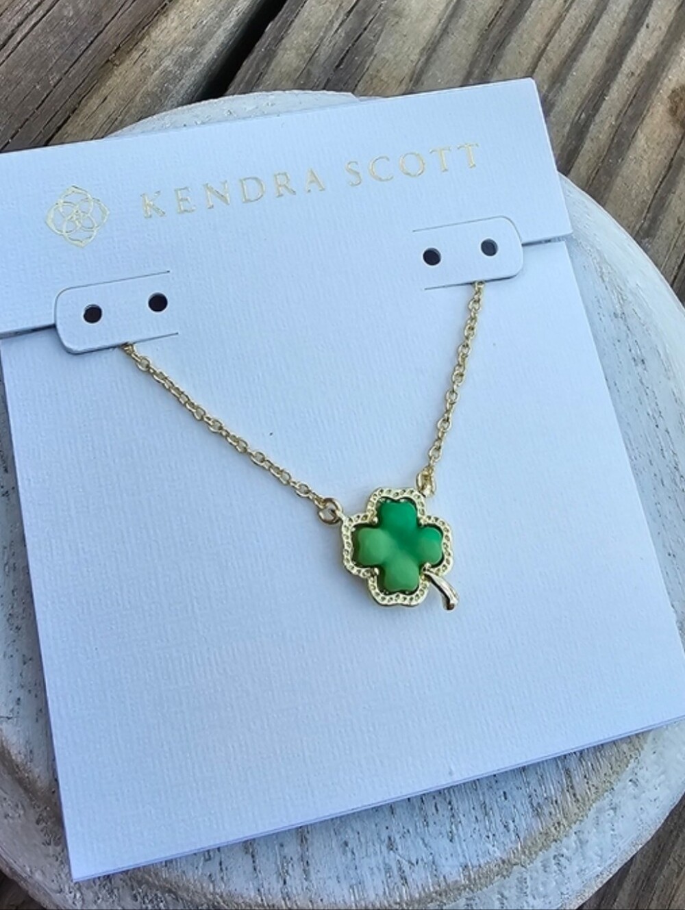 Kendra Scott Clover Necklace In Gold